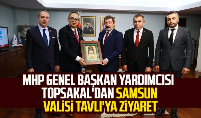 MHP Genel Başkan Yardımcısı İlyas Topsakal'dan Samsun Valisi Orhan Tavlı'ya ziyaret