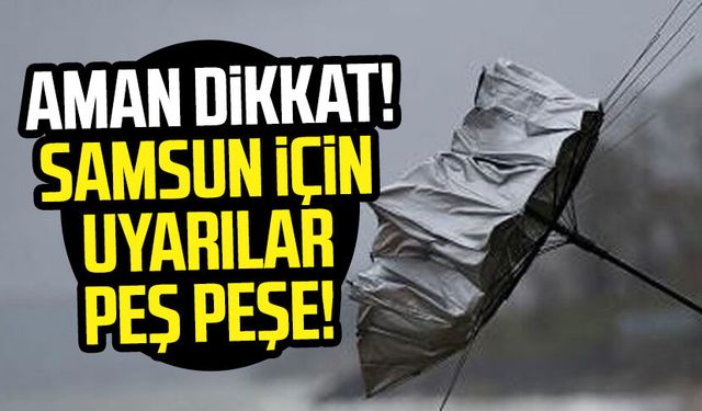 Samsun hava durumu 4 Ocak Pazar