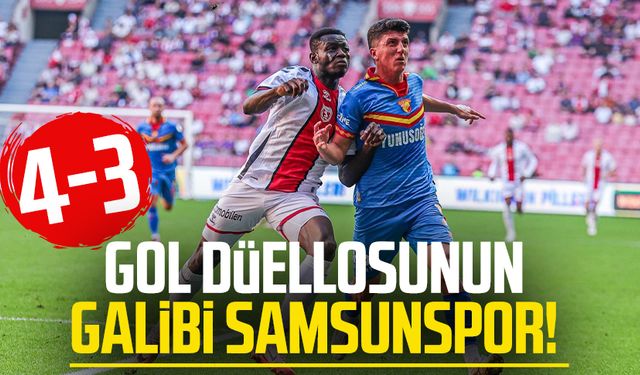 Gol düellosunun galibi Samsunspor! 4-3