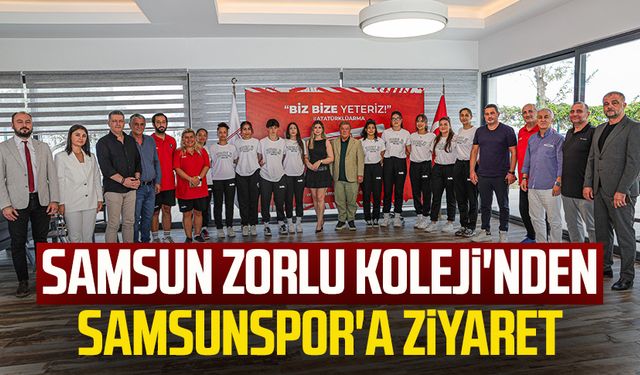 Samsun Zorlu Koleji'nden Samsunspor'a ziyaret