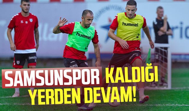 Samsunspor Konyaspor maçına hazırlanıyor: Hedefe odaklanıldı