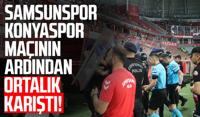 Samsunspor - Konyaspor maçının ardından ortalık karıştı!