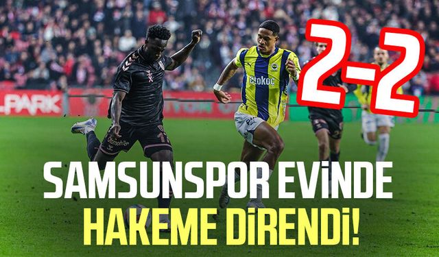 Samsunspor evinde hakeme direndi!