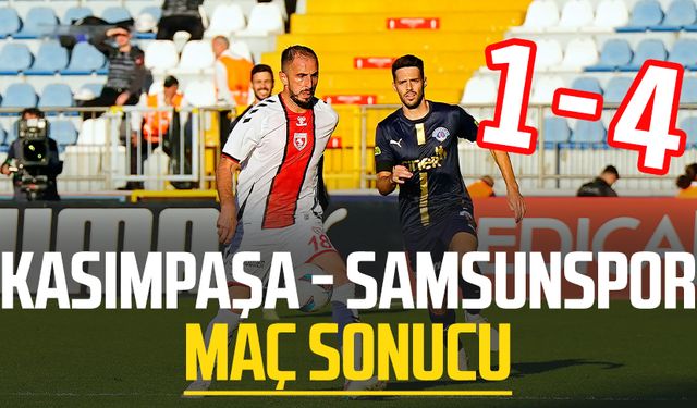 Kasımpaşa - Samsunspor maç sonucu