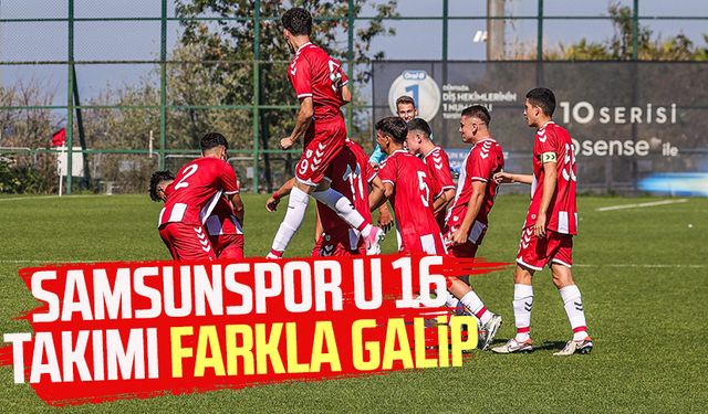 Samsunspor U 16 takımı farkla galip