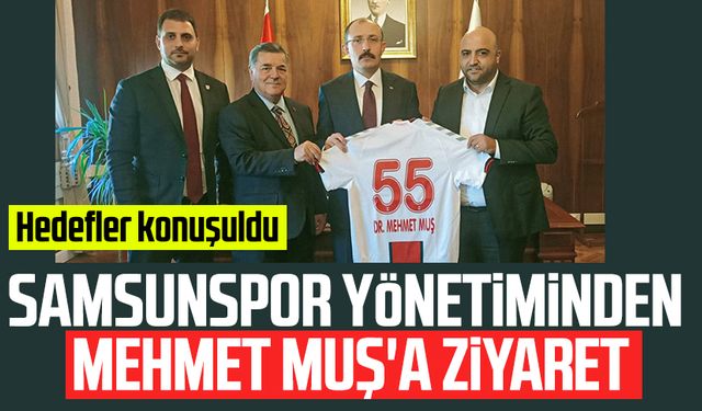 Samsunspor yönetiminden Mehmet Muş'a ziyaret