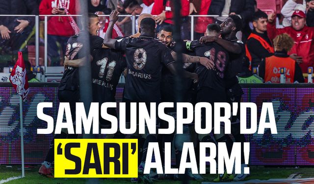 Samsunspor'da sarı kart alarmı!