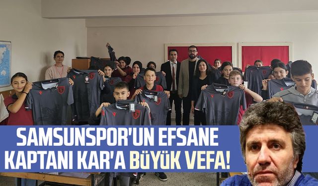 Samsunspor'un efsane kaptanı Emin Kar'a büyük vefa!