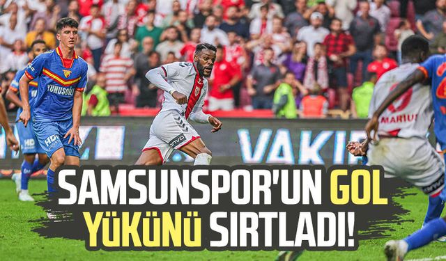 Samsunspor'un gol yükünü sırtladı!