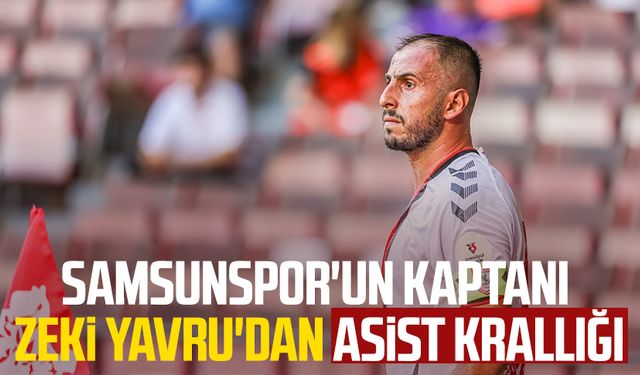 Samsunspor'un kaptanı Zeki Yavru'dan asist krallığı