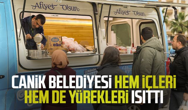 Canik Belediyesi hem içleri hem de yürekleri ısıttı