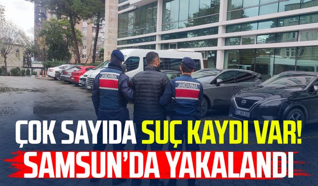 Çok sayıda suç kaydı var! Samsun'da yakalandı