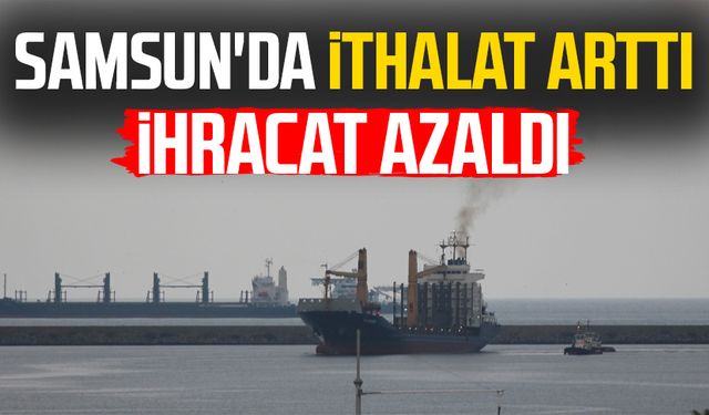 Samsun'da ithalat arttı, ihracat azaldı!