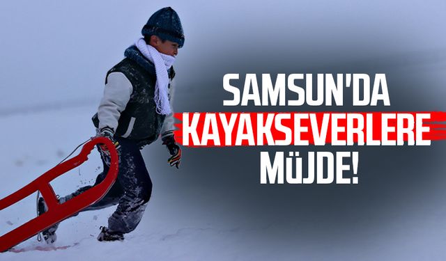 Samsun Akdağ Kayak Merkezi'nde sezon erken açıldı!