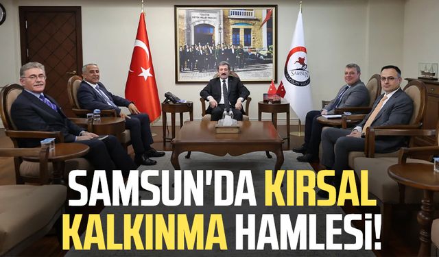 Samsun'da kırsal kalkınma hamlesi!