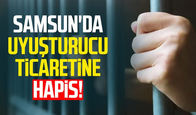 Samsun'da uyuşturucu ticaretine hapis!