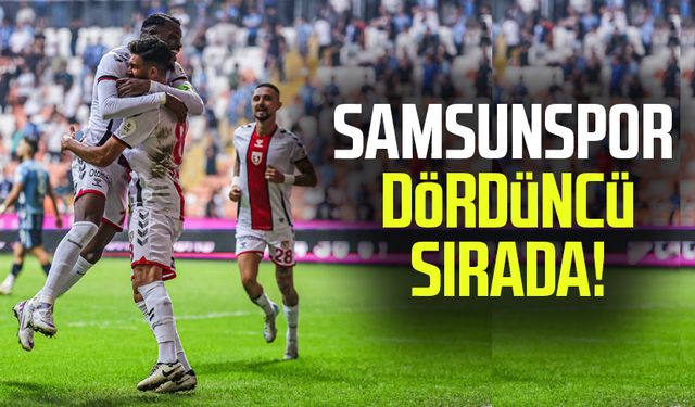 Samsunspor dördüncü sırada!