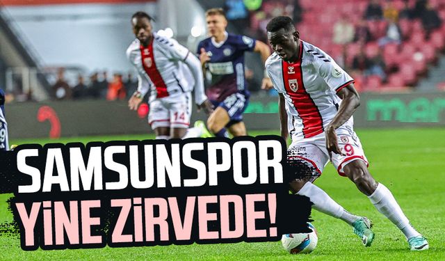 Samsunspor yine zirvede! Penaltı gelişmesi