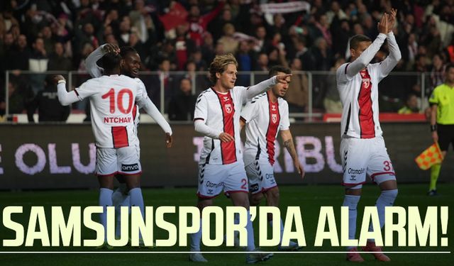 Samsunspor'da 'sarı' alarm'! 5 oyuncu...