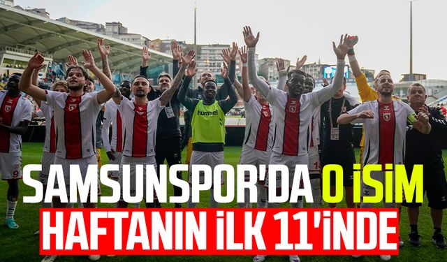 Samsunspor'da o isim haftanın ilk 11'inde