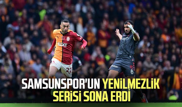 Samsunspor'un yenilmezlik serisi sona erdi