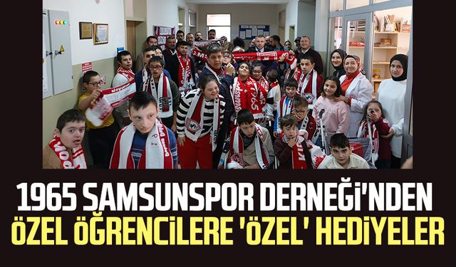 1965 Samsunspor Derneği'nden özel öğrencilere 'özel' hediyeler