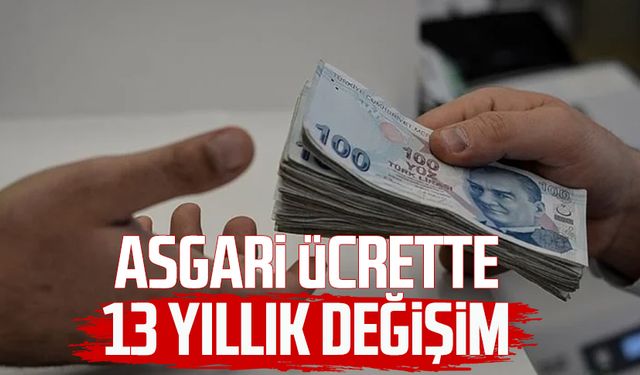 Asgari ücrette 13 yıllık değişim