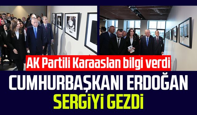 Cumhurbaşkanı Erdoğan sergiyi gezdi: AK Partili Çiğdem Karaaslan bilgi verdi