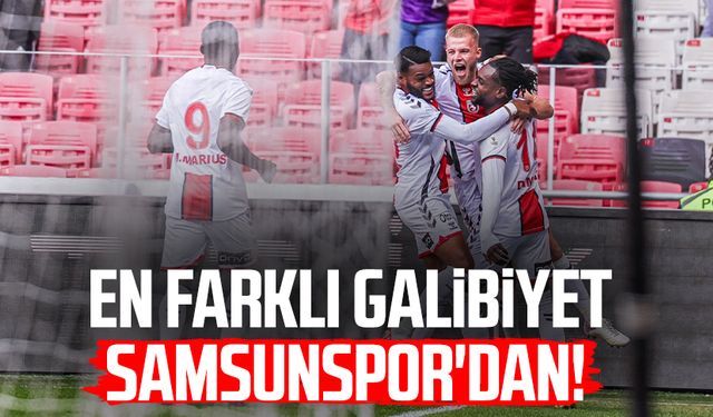 En farklı galibiyet Samsunspor'dan!