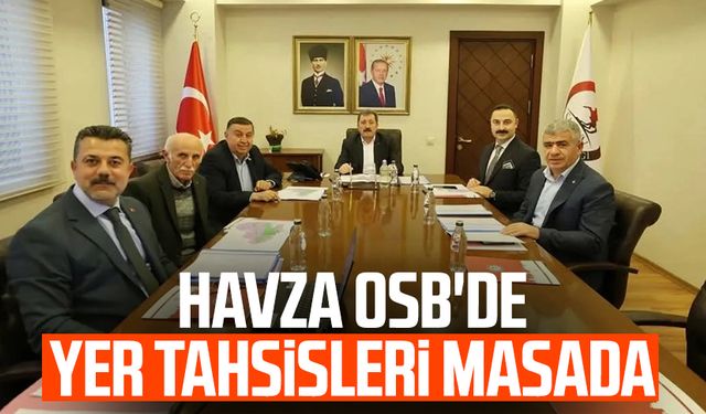 Havza OSB'de yer tahsisleri masada