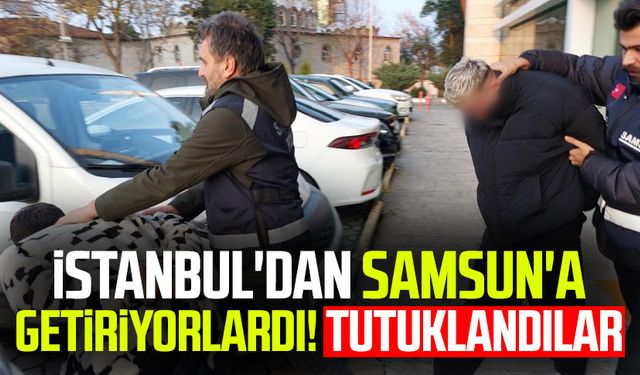 İstanbul'dan Samsun'a getiriyorlardı! Tutuklandılar