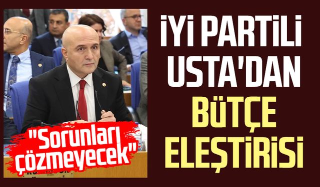 İYİ Partili Erhan Usta'dan bütçe eleştirisi: "Sorunları çözmeyecek"