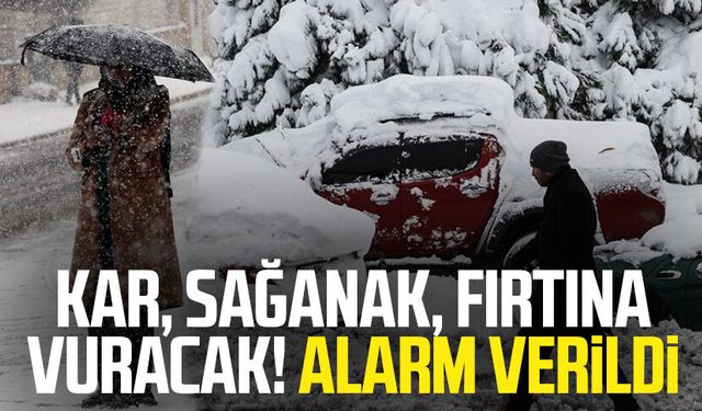 Kar, sağanak, fırtına vuracak! Alarm verildi