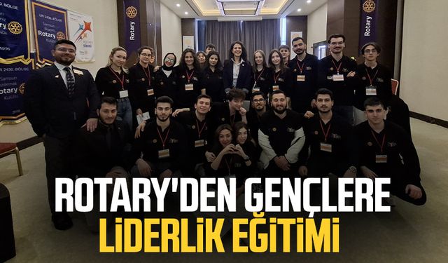 Samsun'da Rotary'den gençlere liderlik eğitimi