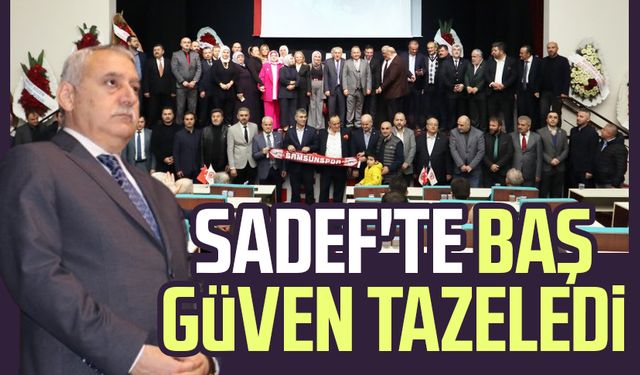 SADEF'te Yıldıray Baş güven tazeledi