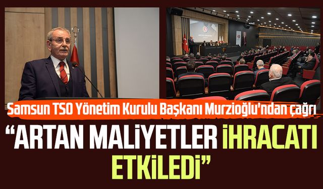 Samsun TSO Yönetim Kurulu Başkanı Salih Zeki Murzioğlu'ndan çağrı