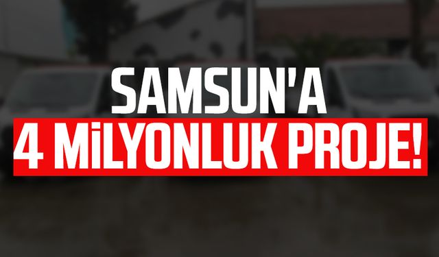 Samsun'da 4 milyonluk proje tamamlandı!