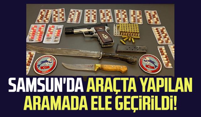 Samsun'da araçta yapılan aramada ele geçirildi!