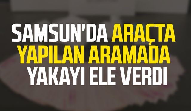 Samsun'da araçta yapılan aramada yakalandı