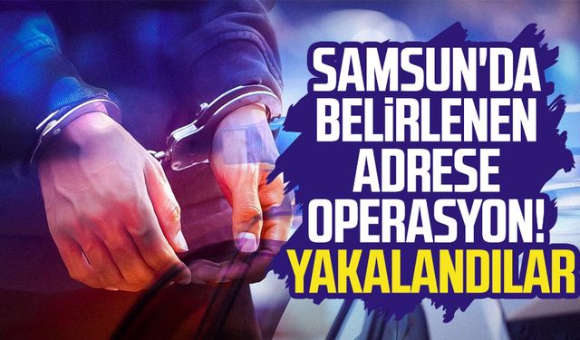 Samsun'da belirlenen adrese operasyon! Yakalandılar