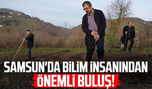 Samsun'da bilim insanı Ümit Serdar'dan önemli buluş!