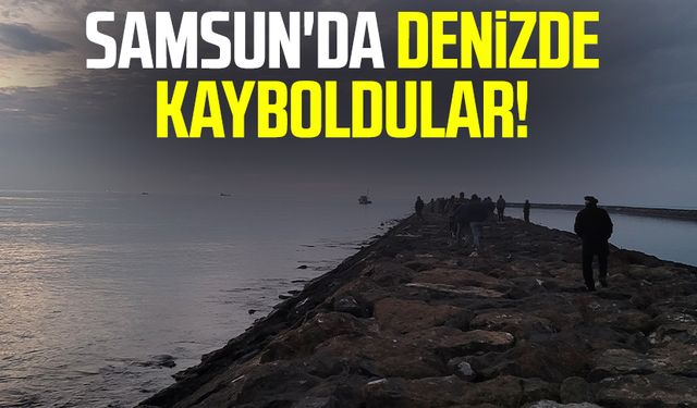 Samsun'da denizde kayboldular!