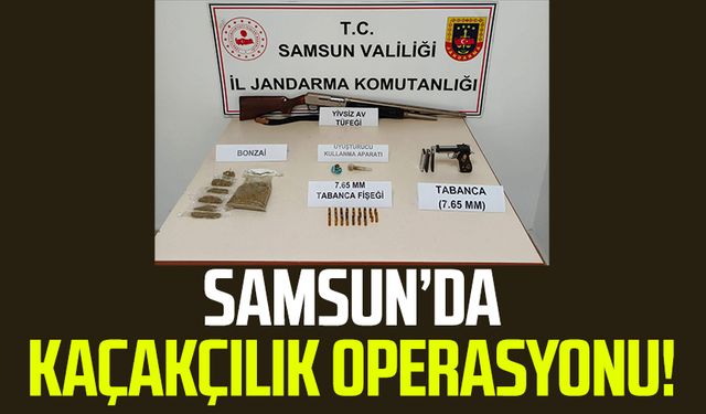 Samsun Kavak'ta kaçakçılık operasyonu!