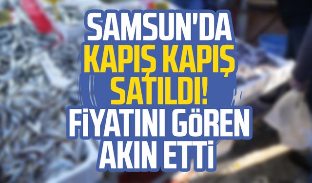 Samsun'da kapış kapış satıldı! Fiyatını gören akın etti