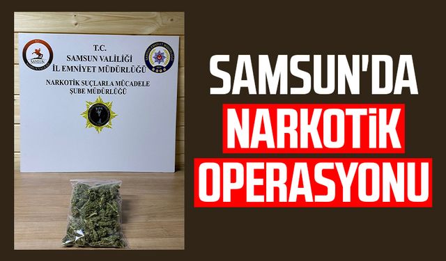 Samsun Havza'da narkotik operasyonu