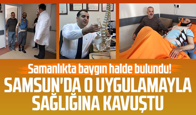 Samanlıkta baygın halde bulundu! Samsun'da o uygulamayla sağlığına kavuştu