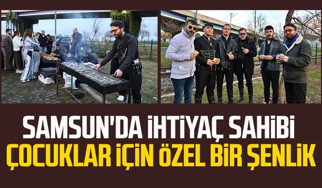 Samsun'da ihtiyaç sahibi çocuklar için özel bir şenlik