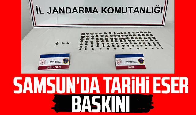 Samsun İlkadım'da tarihi eser baskını