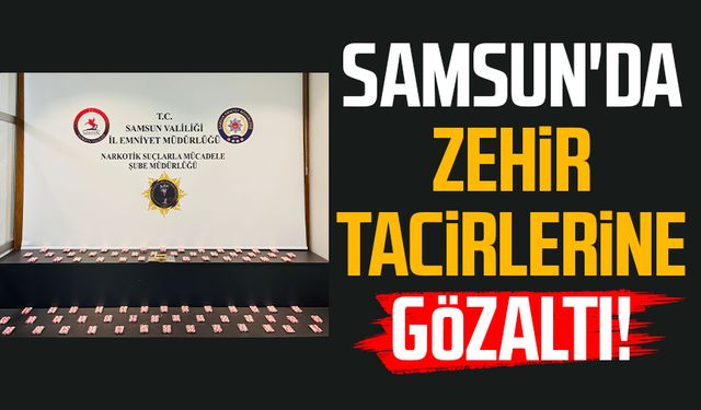 Samsun İlkadım'da zehir tacirlerine gözaltı!