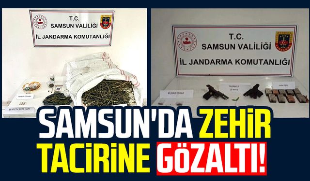 Samsun'da zehir tacirine gözaltı!